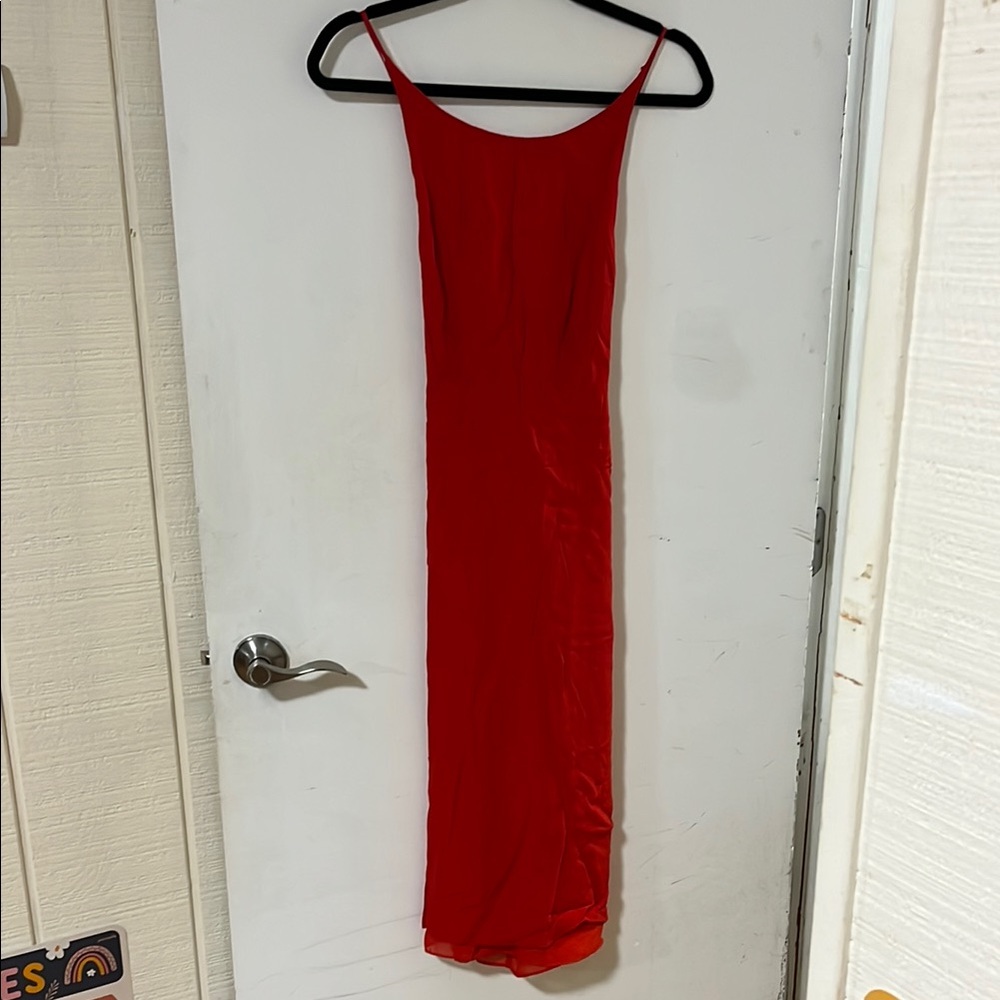 Prom Perfect! Elegant Red Slip Dress